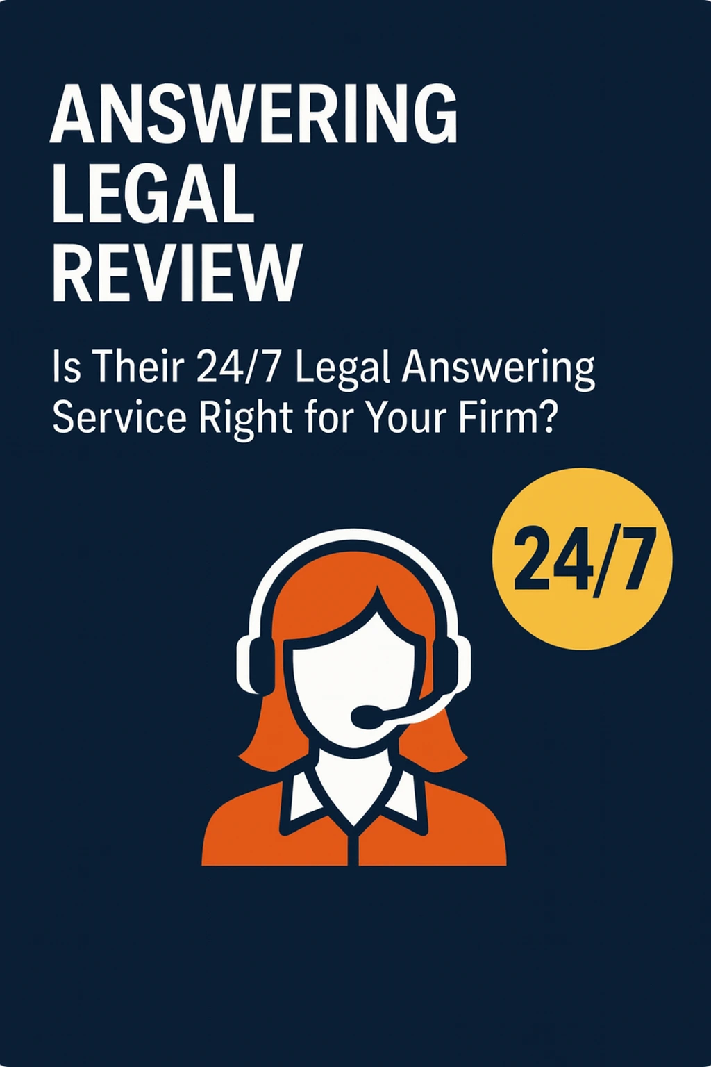 Answering Legal review cover graphic with 24/7 badge